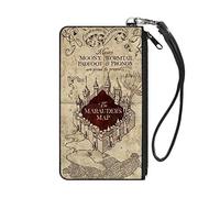 Buckle-Down Cartera con Cremallera Harry Potter, Accesorio Grande, Harry Potter, 8 x 5 Pulgadas, 8" x 5"