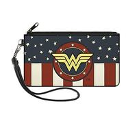Buckle-Down Cartera con Cremallera Wonder Woman Small Cepillo de Dinero, Multicolor, 17 cm x 9 cm para Mujer