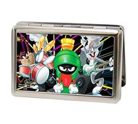 Buckle-Down Cartera de metal - Looney Tunes Band Taz/Martian/Bugs Fcg, Multicolor, 4.0" x 2.9"