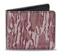 Buckle-Down Cartera de roble musgoso para hombre, plegable, rosa camuflaje Bottomland, cuero vegano, 4 x 3.5 pulgadas, Roble musgoso (Mossy Oak), 4.0" x 3.5", Cartera Mossy Oak, plegable, Mossy Oak