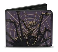 Buckle-Down Cartera de Wizards of the Coast, plegable, Dungeons and Dragons Drider Disobedience Punishable by Death, cuero vegano, Púrpura, 4.0" x 3.5", Casual