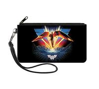 Buckle-Down Cartera estándar con Cremallera para Mujer Wonder Woman pequeña, 6.5 x 3.5 Pulgadas