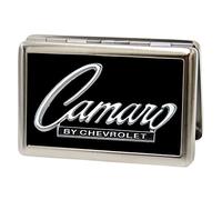 Buckle-Down Cartera de Metal - 1969 Camaro por Chevrolet Emblem Fcg Negro/SIL, Multicolor, Taille Unique para Hombre