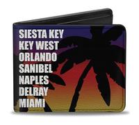 Buckle-Down Cartera para hombre Bifold Florida, 10,1 cm x 8,89 cm