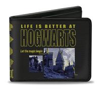 Buckle-Down Cartera para hombre, Harry Potter, 4 x 3.5 pulgadas
