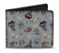 Buckle-Down Cartera para hombre, Harry Potter, 4 x 3.5 pulgadas