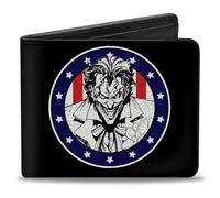 Buckle-Down Cartera plegable de Joker Presidential Seal + The Joker For President Seal negro/blanco/azul/rojo