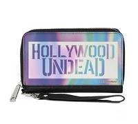 Buckle-Down Cartera rectangular de poliuretano con cremallera alrededor para mujer, diseño de Hollywood Undead, 7.5 x 4.5 pulgadas, Hollywood Undead, 7.5"x4.5", Buckle-down Billetera rectangular con
