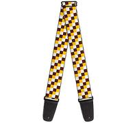 Buckle-Down Checker, Checker White/Gold/Brown