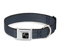 Buckle-Down Cinturón de Seguridad Hebilla Collar de Perro - Panel Negro
