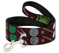 Buckle-Down Classic TMNT Gear/Elements Brick Wall - Correa para Mascota, 15,2 a 12,7 cm