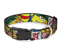 Buckle-Down Collar de Clip de plástico - Classic Action Comics número 1 Cubierta Superman elevación Coche apilado