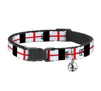 Buckle-Down Collar de Gato Breakaway - Banderas de Inglaterra