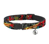 Buckle-Down Collar de Gato Breakaway - Funda para el 100 Aniversario de The Amazing Spiderman
