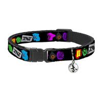 Buckle-Down Collar de Gato Breakaway - Punk You Negro/a Todo Color
