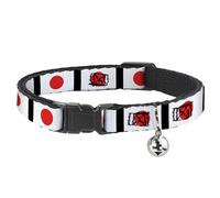 Buckle-Down Collar de Gato Separable - Banderas de Japón