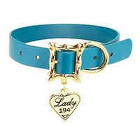 Buckle-Down Collar de perro, Disney Lady y The Tramp, réplica de películas con encanto de corazón, mediano de 11 a 15 pulgadas de largo 0.75 pulgadas de ancho
