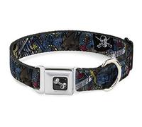Buckle-Down - Collar de Perro Turquesa para Hombre Muerto, Talla pequeña, Talla 38-46 cm