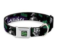 Buckle-Down - Collar para Perro de Color Negro, Gris, Verde, 11 - 17 Pulgadas, apilado