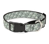 Buckle-Down - Collar para Perro de la Serie Old 2006 con 100 dólares de Billete de Billetes de dólar, 3,81 cm de Ancho, 45,72 cm de Cuello, Talla Grande
