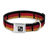 Buckle-Down - Collar para Perro, diseño de Bandera Alemana Envejecida, tamaño mediano/11-17