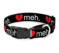 Buckle-Down - Collar para Perro Martingale Multicolor, 2,5 cm de Ancho, Cuello Mediano de 28 - 43 cm