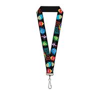 Buckle-Down Cordón-1.0-Dentro hacia afuera/Expresiones de emoción/Cada día es Llavero, Multicolor, Talla única Unisex Adulto