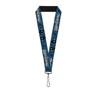 Buckle-Down Cordón - 1.0 - Kingdom Hearts Shadow Poses2 Azul Marino/Negro Llavero, Multicolor, Talla única Unisex Adulto