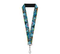 Buckle-Down Cordón-1.0-Stitch Hula Dance 5 Poses Llavero, Multicolor, Talla única Unisex Adulto