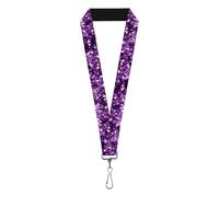 Buckle-Down Cordón-2.5 cm - Cristales morados, Morado, 1" InchWide - 22 Inch Long