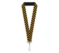 Buckle-Down Cordón, Negro/dorado, 1" InchWide - 22 Inch Long