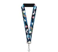 Buckle-Down Cordón - 1.0 - Peter Pan Group Flying Scene Llavero, Multicolor, Talla única Unisex Adulto