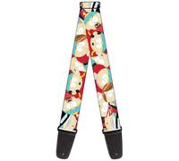 Buckle-Down Correa de guitarra Comedy Central, South Park Cartman Expressions apilada, 5 cm de ancho, multicolor, 5 cm de ancho - 73,6-137 cm de largo