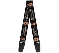 Buckle-Down Correa de guitarra - FANTASTIC BEASTS PERCIVAL GRAVES/ojo en mano icono carbón/rojo/blanco (GS-WFB007)