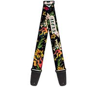 Buckle-Down Correa para guitarra Death Or Glory, color negro, 5 cm de ancho
