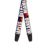 Buckle-Down - Correa para guitarra, Florida Cities Palm Tree Sunset/White