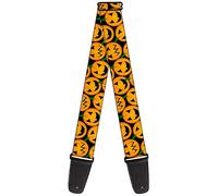 BUCKLE-DOWN correa para guitarra, Jack o' Lantern Collage Black