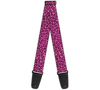 Buckle-Down Correa para guitarra Leopardo Rosa Fucsia 2 pulgadas de ancho (GS-W31201)