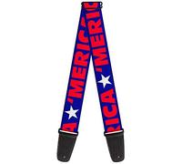 BUCKLE-DOWN correa para guitarra, MERICA/Star Blue/Red/White