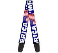 BUCKLE-DOWN correa para guitarra, MERICA/US Flag Blue/White/Red