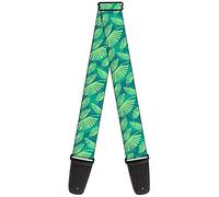 BUCKLE-DOWN correa para guitarra, Palm Leaves Stacked Pastel Greens