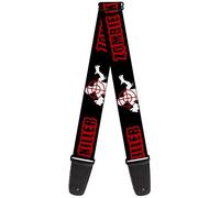 Buckle-Down - Correa para guitarra, ZOMBIE KILLER Zombie Target Black/White/Red