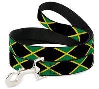 Buckle-Down Correa para Mascotas - Banderas de Jamaica