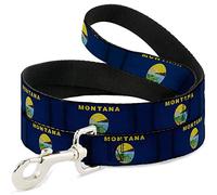 Buckle-Down Correa para Mascotas, Banderas Montana