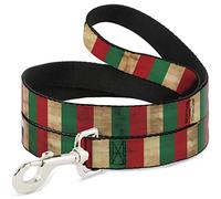 Buckle-Down Correa para mascotas, correa para perro, bandera de Italia, vintage continuo, 6 pies de largo, 0.5 pulgadas de ancho