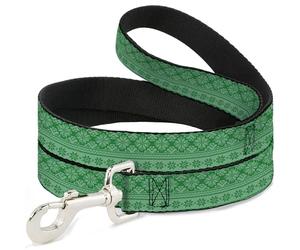 Buckle-Down Correa para Mascotas, Correa para Perro, patrón de Punto Verde de Navidad, 1.0 Pulgadas de Ancho