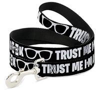 Buckle-Down Correa para Mascotas - I'm A G afas Negro/Blanco
