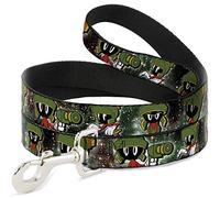 Buckle-Down Correa para perro Marvin the Martian 4 Poses Galaxy disponible en diferentes longitudes y anchos para perros y gatos pequeños, medianos y grandes
