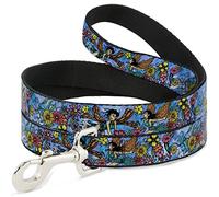 Buckle-Down Correa para Perro Tatuada Johnny Flower Fairy 6 pies de Largo 0.5 Pulgadas de Ancho