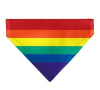 Buckle-Down Cuello sin cordones negro con estampado de arco iris, solo bandana